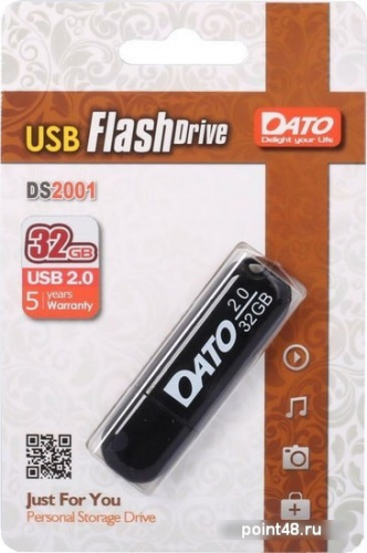 Купить Флеш Диск Dato 32Gb DS2001 DS2001-32G USB2.0 черный в Липецке фото 2