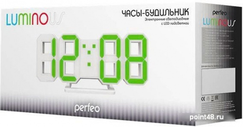 Купить Радиочасы Perfeo Luminous PF-663 (белый/белый) в Липецке фото 2