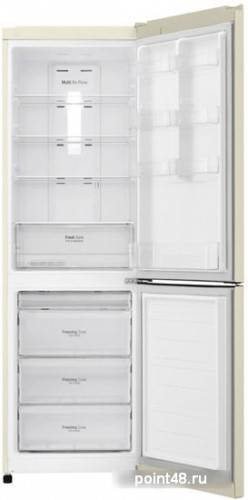 Холодильник двухкамерный LG GA-B419 SEUL морозильная камера снизу, цвет бежевый в Липецке фото 2