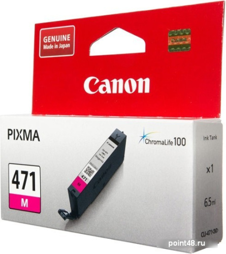 Купить Картридж струйный Canon CLI-471M 0402C001 пурпурный для Canon Pixma MG5740/MG6840/MG7740 в Липецке