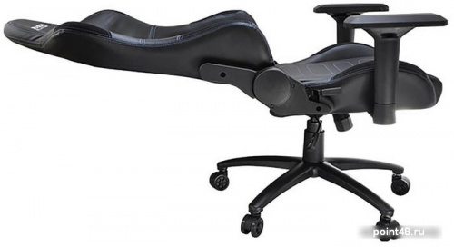 Игровое кресло HIPER HGS-104 чёрно-серое (кожа-PU, 2D подлокотник, газлифт класс 3) (HGS-104-BK/GREY) фото 3