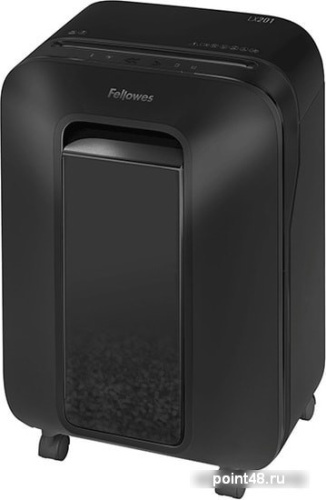 Купить Шредер Fellowes PowerShred LX201 черный (секр.P-5)/перекрестный/12лист./22лтр./скрепки/скобы/пл.карты в Липецке фото 2