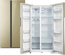 Холодильник Бирюса SBS 587 GG бежевый (двухкамерный) в Липецке