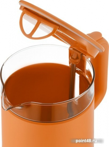 Купить Чайник электрический Kitfort KT-6124-4 1.2л. 2200Вт оранжевый (корпус: пластик) в Липецке фото 2