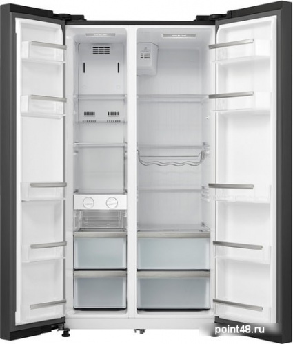 Холодильник двухкамерный Korting KNFS 91797 GN S e by s e, цвет черный в Липецке фото 2