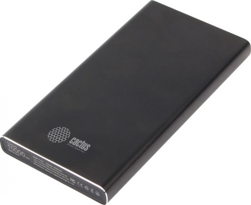 Мобильный аккумулятор Cactus CS-PBFSJT-10000 10000mAh 2.1A 2xUSB черный в Липецке фото 2