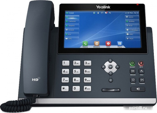 Купить Телефон SIP Yealink SIP-T48U черный в Липецке