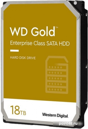 Жесткий диск WD Original SATA-III 18Tb WD181KRYZ Gold (7200rpm) 512Mb 3.5