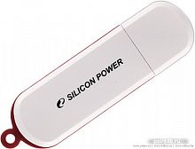 Купить Флеш Диск Silicon Power 16Gb LuxMini 320 SP016GBUF2320V1W USB2.0 белый в Липецке
