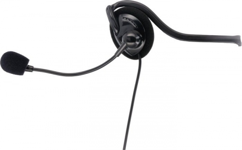 Купить Наушники с микрофоном Hama NHS-P100 черный 2м накладные шейный обод (00139920) в Липецке фото 3