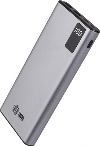 Мобильный аккумулятор Cactus CS-PBFSLT-10000 10000mAh 3A 2xUSB серый в Липецке фото 2