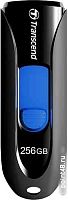 Купить Флеш Диск Transcend 256Gb Jetflash 790 TS256GJF790K USB3.0 черный/синий в Липецке