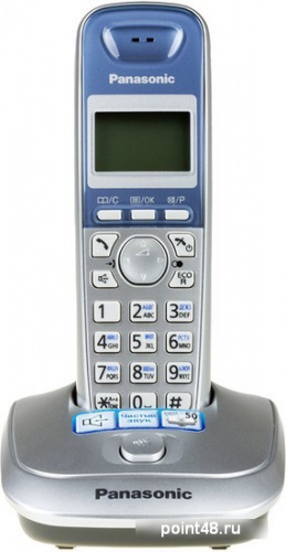 Купить Беспроводной телефон PANASONIC KX-TG2511RUS, серебристый и голубой в Липецке фото 2
