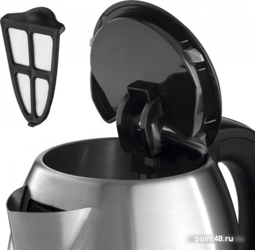 Купить Чайник электрический Bosch TWK78A01 1.7л. 2200Вт черный/серебристый (корпус: нержавеющая сталь) в Липецке фото 2