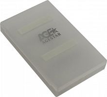Внешний корпус для HDD/SSD AgeStar 3UBCP1-6G SATA пластик белый 2.5
