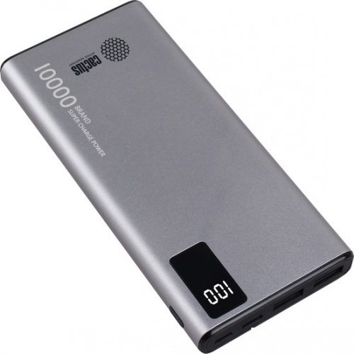 Мобильный аккумулятор Cactus CS-PBFSLT-10000 10000mAh 3A 2xUSB серый в Липецке фото 3