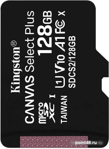 Купить Флеш карта microSDXC 128Gb Class10 Kingston SDCS2/128GBSP Canvas Select Plus w/o adapter в Липецке