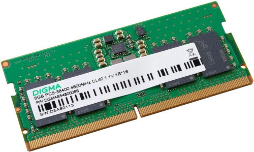 Оперативная память Digma 8ГБ DDR5 SODIMM 4800 МГц DGMAS5480008S фото 2