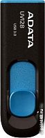 Купить USB Flash A-Data DashDrive UV128 Black/Blue 64GB (AUV128-64G-RBE) в Липецке