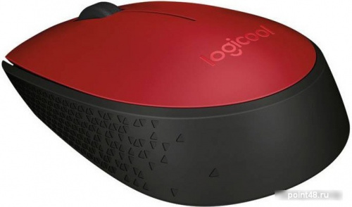 Купить Мышь Logitech M171 красный/черный оптическая (1000dpi) беспроводная USB (2but) в Липецке фото 3