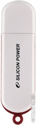 Купить Флеш Диск Silicon Power 64Gb LuxMini 320 SP064GBUF2320V1W USB2.0 белый в Липецке