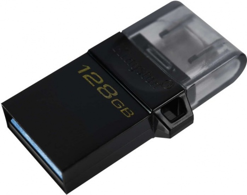Купить Флеш Диск Kingston 128Gb DataTraveler microDuo 3 G2 DTDUO3G2/128GB USB3.0 черный в Липецке фото 3