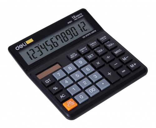 Купить Калькулятор бухгалтерский Deli EM01120 черный 12-разр. в Липецке фото 2