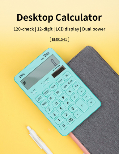 Купить Калькулятор настольный Deli Touch EM01531 голубой 12-разр. в Липецке фото 9