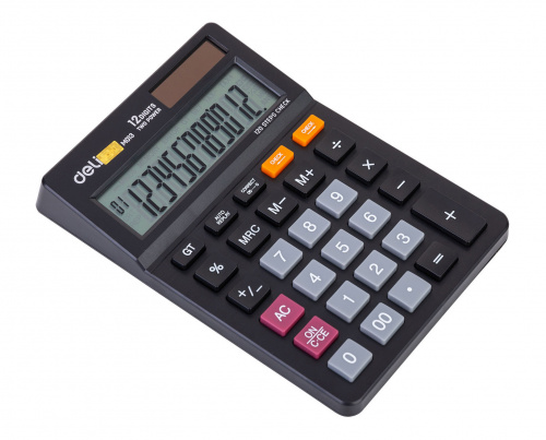 Купить Калькулятор настольный Deli EM01320 черный 12-разр. в Липецке фото 3
