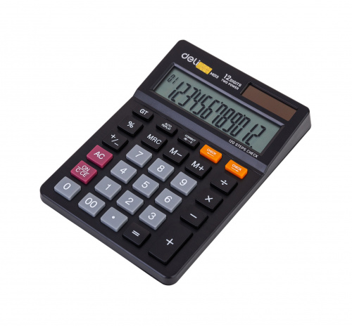Купить Калькулятор настольный Deli EM01320 черный 12-разр. в Липецке фото 4