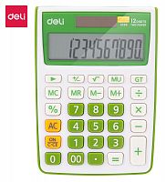 Купить Калькулятор настольный Deli E1238/GRN зеленый 12-разр. в Липецке