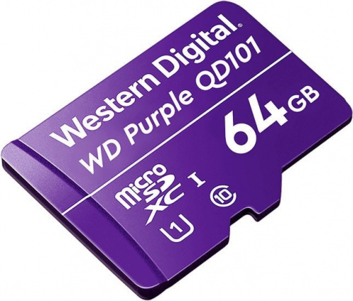 Купить Флеш карта microSDXC 64Gb Class10 WD WDD064G1P0C Purple w/o adapter в Липецке фото 2