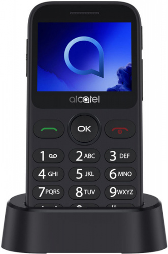 Мобильный телефон Alcatel 2019G серый моноблок 1Sim 2.4 240x320 Thread-X 2Mpix GSM900/1800 GSM1900 FM microSD max32Gb в Липецке фото 3