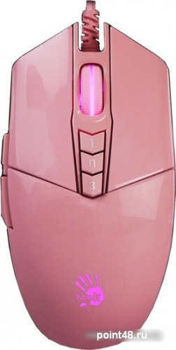 Купить Мышь A4 Bloody P91s розовый оптическая (8000dpi) USB (8but) в Липецке