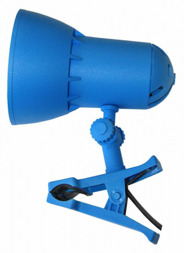 Купить Светильник настольный Трансвит NADEZHDA1MINI/BLU на прищепке E27 лампа накаливания синий лазурь 40Вт в Липецке