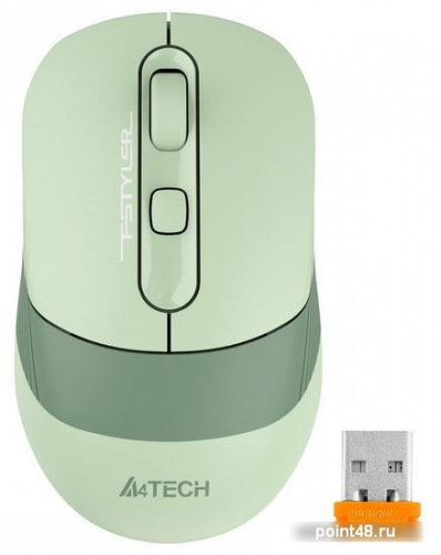 Купить Мышь A4Tech Fstyler FB10C зеленый оптическая (2400dpi) беспроводная BT/Radio USB (4but) в Липецке фото 2