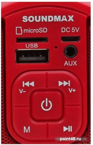 Купить Беспроводная колонка Soundmax SM-PS5020B (красный) в Липецке фото 3