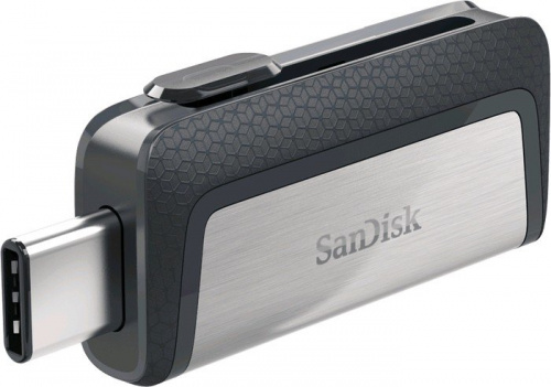 Купить Флеш Диск Sandisk 128Gb Ultra Dual SDDDC2-128G-G46 USB3.0 серый/узор в Липецке фото 2