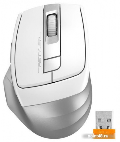 Купить Мышь A4Tech Fstyler FB35C белый оптическая (2400dpi) беспроводная BT/Radio USB (6but) в Липецке фото 2