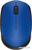 Купить Мышь Logitech M171 синий/черный оптическая (1000dpi) беспроводная USB (2but) в Липецке