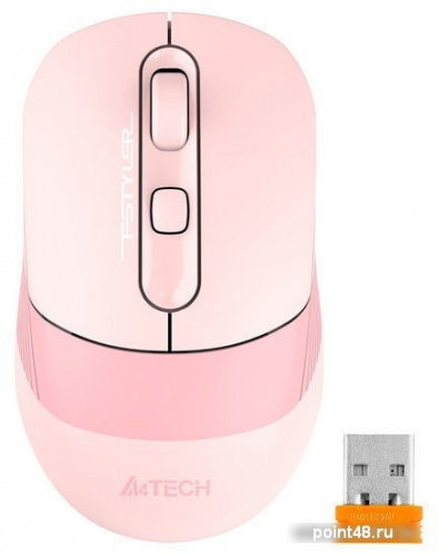 Купить Мышь A4Tech Fstyler FB10C розовый оптическая (2400dpi) беспроводная BT/Radio USB (4but) в Липецке фото 2