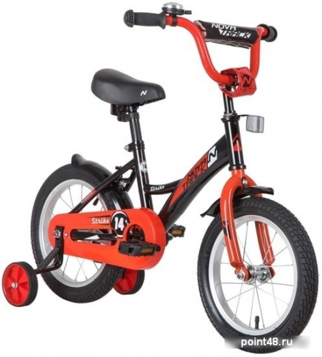 Купить Детский велосипед Novatrack Strike 14 2020 143STRIKE.BKR20 (черный/красный) в Липецке на заказ фото 2