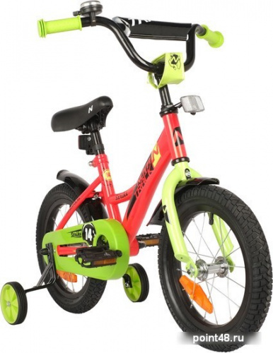 Купить Детский велосипед Novatrack Strike 14 2022 143STRIKE.RD22 (красный/зеленый) в Липецке на заказ фото 2