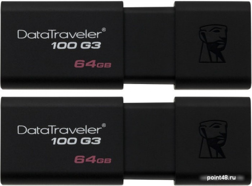 Купить Память Kingston DT100G3  64GB, USB 3.0 Flash Drive, черный в Липецке