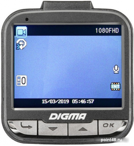 Видеорегистратор Digma FreeDrive 206 Night FHD черный 2Mpix 1080x1920 1080p 170гр. GP5168 фото 2