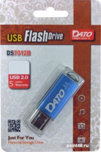 Купить Флеш Диск Dato 16Gb DS7012 DS7012B-16G USB2.0 синий в Липецке фото 2