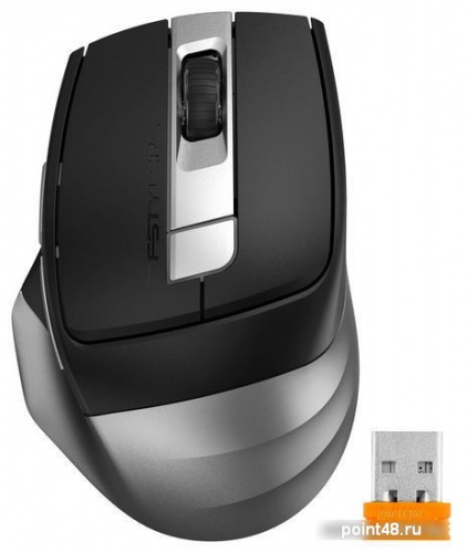 Купить Мышь A4Tech Fstyler FB35C серый/черный оптическая (2400dpi) беспроводная BT/Radio USB (6but) в Липецке фото 2