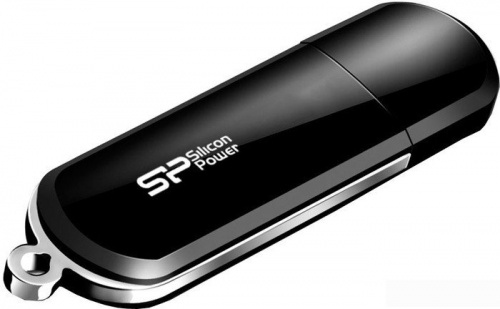 Купить Флеш Диск Silicon Power 64Gb LuxMini 322 SP064GBUF2322V1K USB2.0 черный в Липецке фото 2