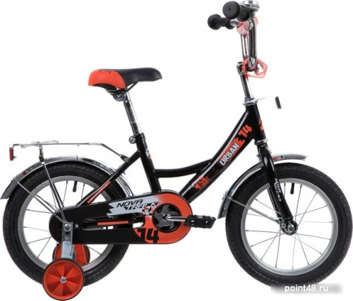 Купить Детский велосипед Novatrack Urban 14 143URBAN.BK20 (черный/красный, 2020) в Липецке на заказ