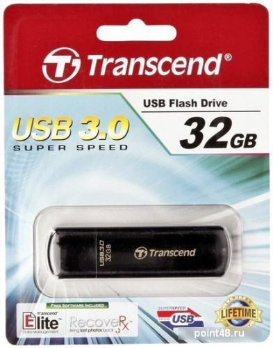 Купить Флеш Диск Transcend 32Gb Jetflash 700 TS32GJF700 USB3.0 черный в Липецке фото 3